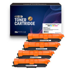 Compatible - Cartouche - Toner TN247BK/C/M/Y - Multicolore (Cyan, Magenta, Jaune, Noir) - Noir:3000  - Couleurs:2300 pages